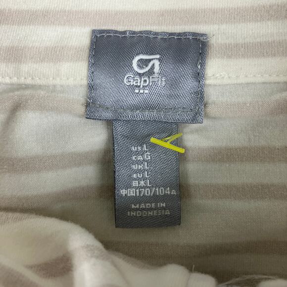 GapFit Jacket Womens Size L White Striped Full Zip Active Lightweight Stretch - Picture 2 of 7